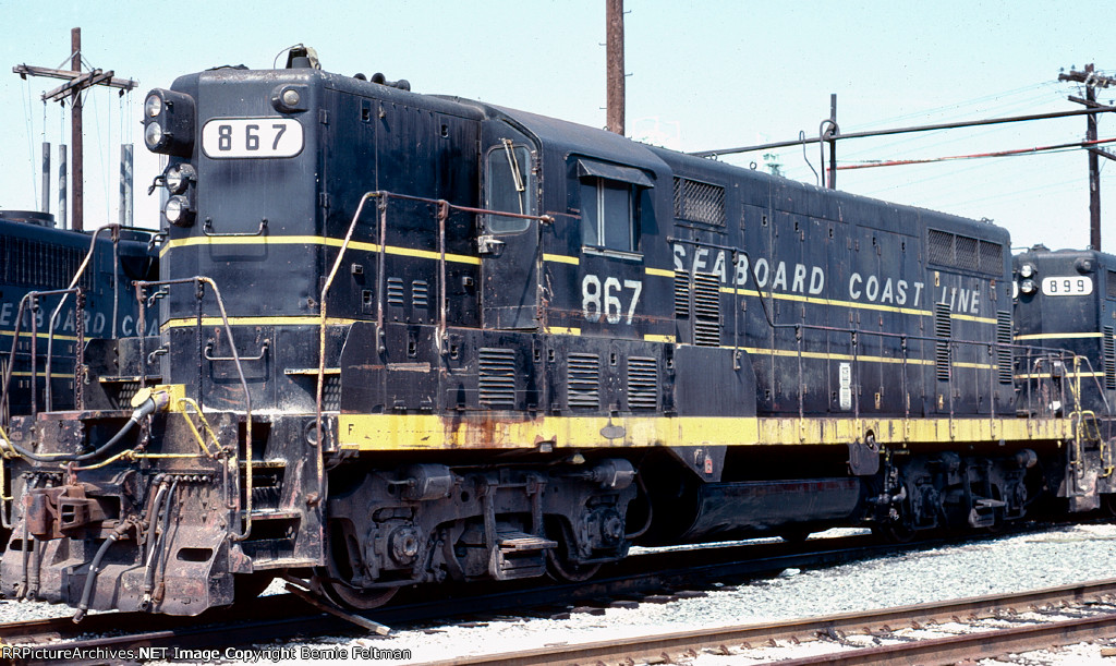 Seaboard Coast Line GP7 #867, built in 1951 as Charleston & Western Carolina #213, 
